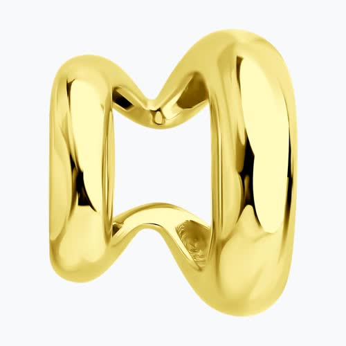 Серьга из золочёного серебра из серебро — вид 2