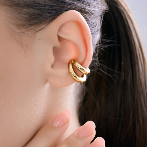 Серьга из золочёного серебра из серебро — вид 3