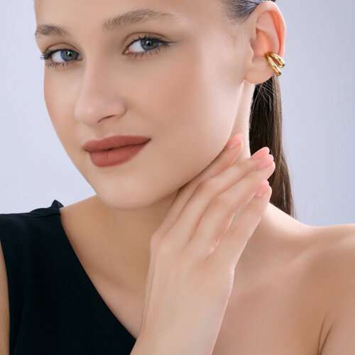 Серьга из золочёного серебра из серебро — вид 4