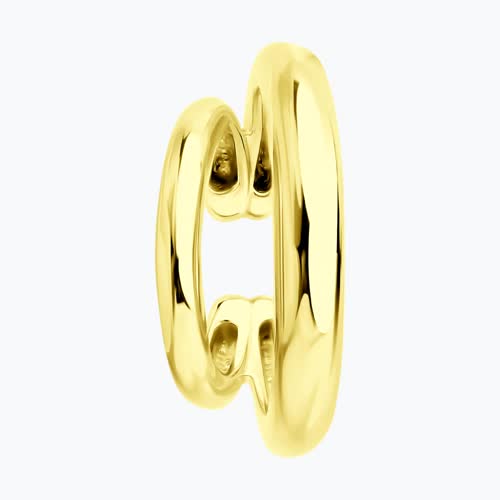 Серьга из золочёного серебра из серебро — вид 2