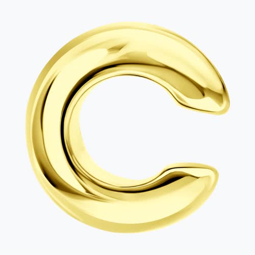 Серьга из золочёного серебра из золочение желтое — вид 5