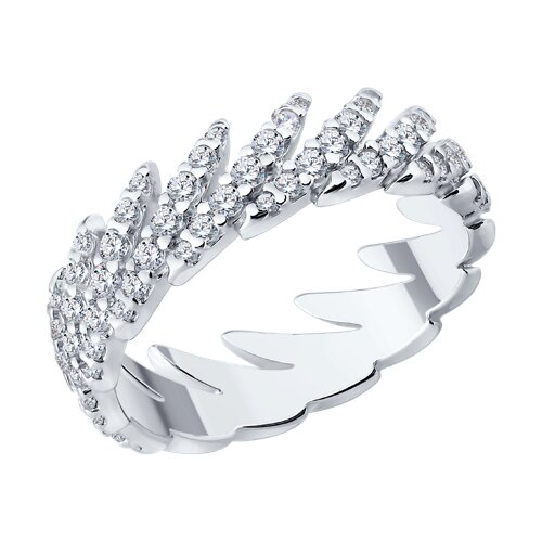 Кольцо из серебра с фианитами - видео