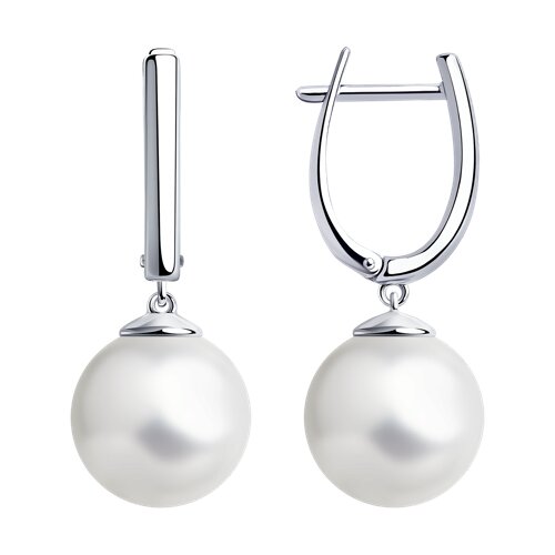 Серьги из серебра с жемчугом - видео