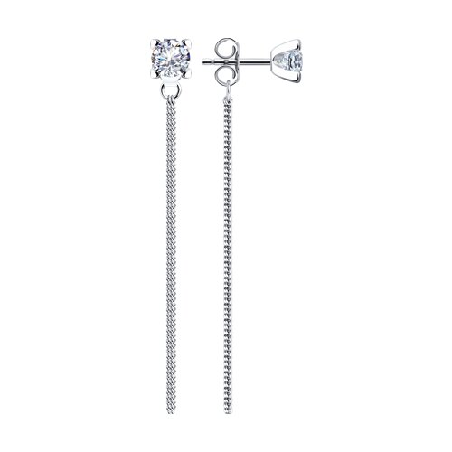 серьги из серебро