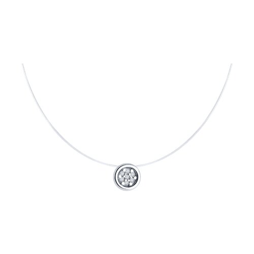 Колье из серебра с бриллиантами