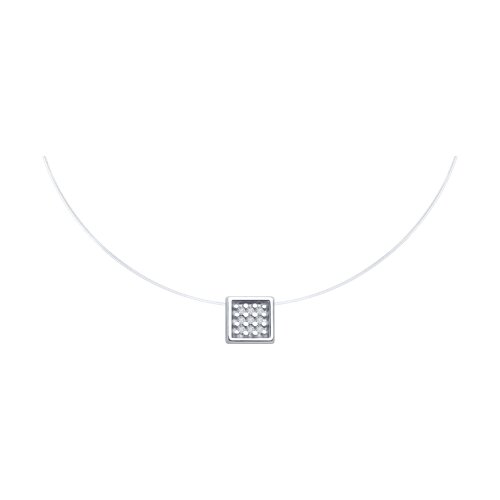 Колье из серебра с бриллиантами