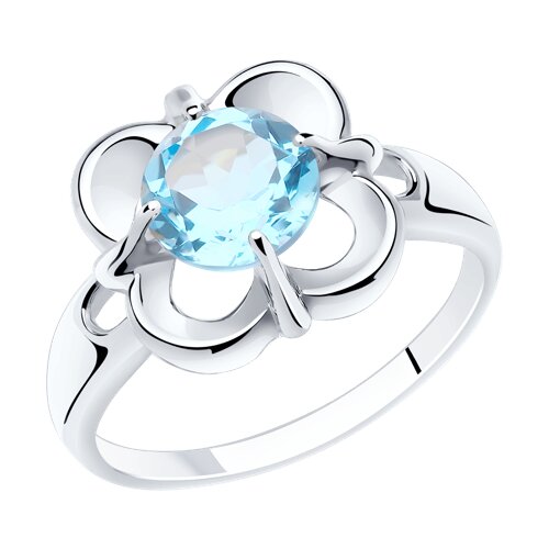 Кольцо из серебра с топазом - видео