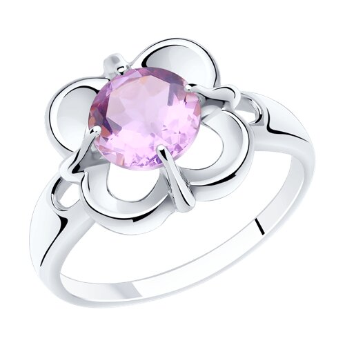 Кольцо из серебра с аметистом