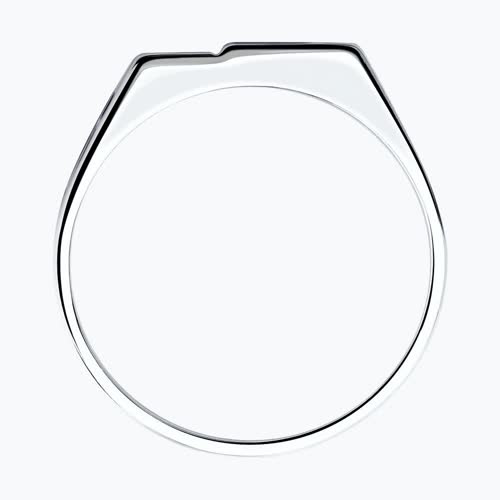 Печатка из серебра с эмалью из серебро — вид 2