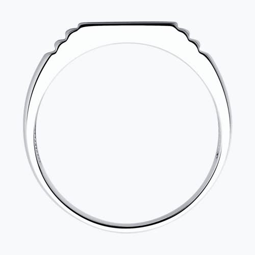 Печатка из серебра с эмалью из серебро — вид 3