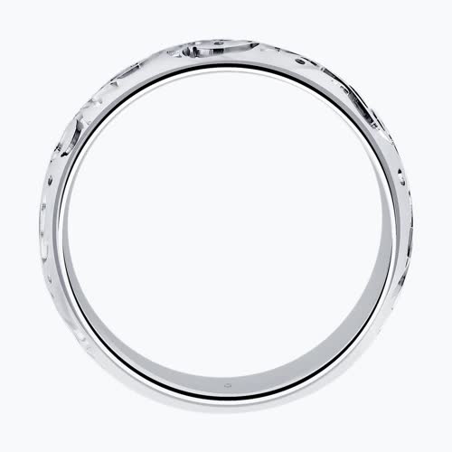 Резное кольцо из серебра из серебро — вид 2