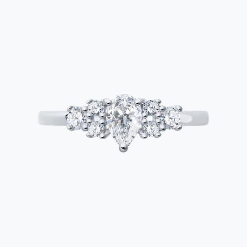 Кольцо из серебра с фианитами из серебро — вид 2