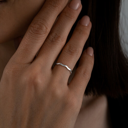 Кольцо на фалангу из серебра из серебро — вид 4