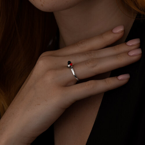 Кольцо из серебра с эмалью из серебро — вид 2