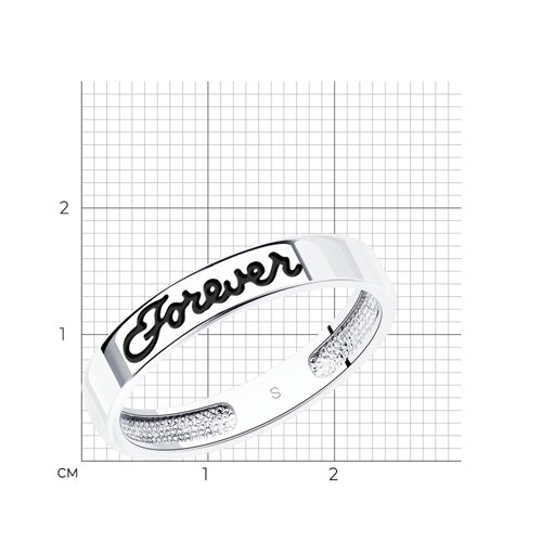 Кольцо из серебра с эмалью из серебро — вид 4