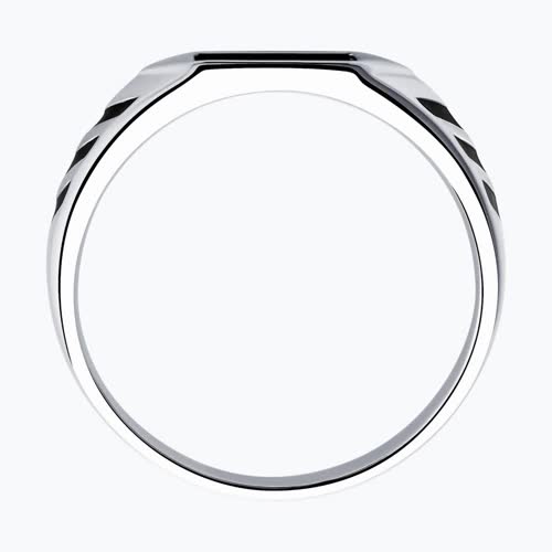 Кольцо из серебра с эмалью и наношпинелью из серебро — вид 2