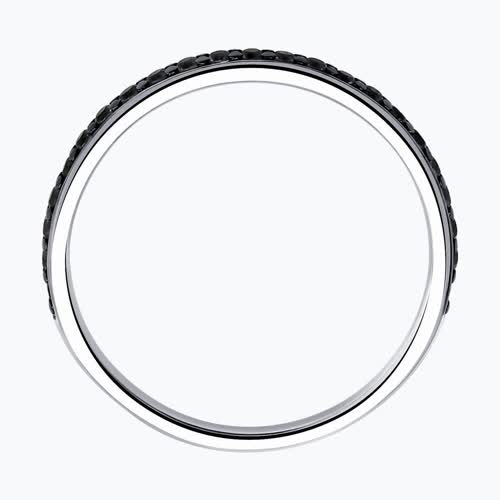 Кольцо из серебра с фианитами из серебро — вид 2