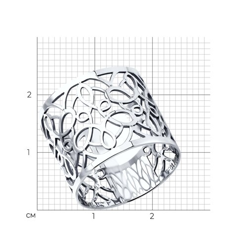 Кольцо из серебра из серебро — вид 4