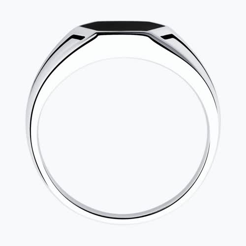 Кольцо из серебра с эмалью из серебро — вид 2