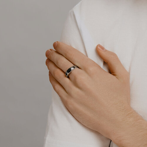 Кольцо из серебра с эмалью из серебро — вид 3