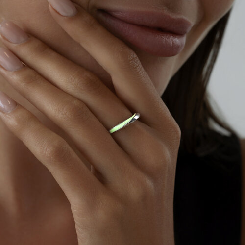 Кольцо из серебра с эмалью из серебро — вид 4