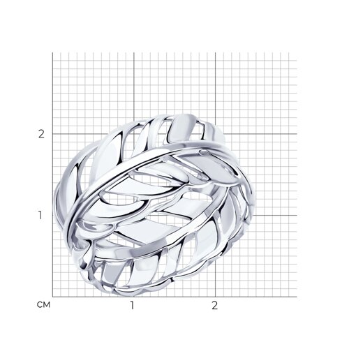Кольцо из серебра из серебро — вид 2