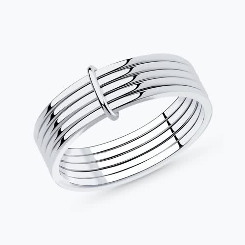 Кольцо из серебра - видео на модели