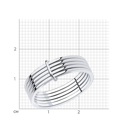 Кольцо из серебра из серебро — вид 5