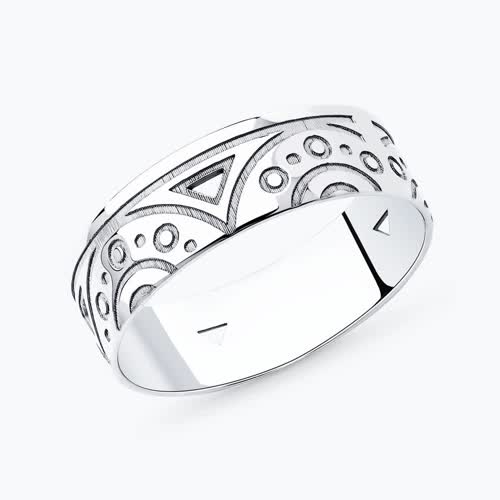 Кольцо из серебра - видео на модели