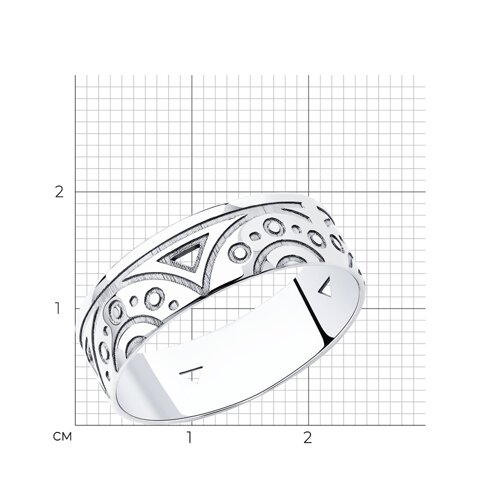 Кольцо из серебра из серебро — вид 5