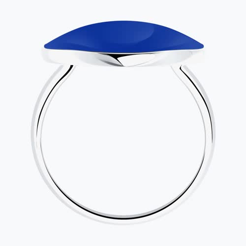 Кольцо из серебра с эмалью из серебро — вид 2