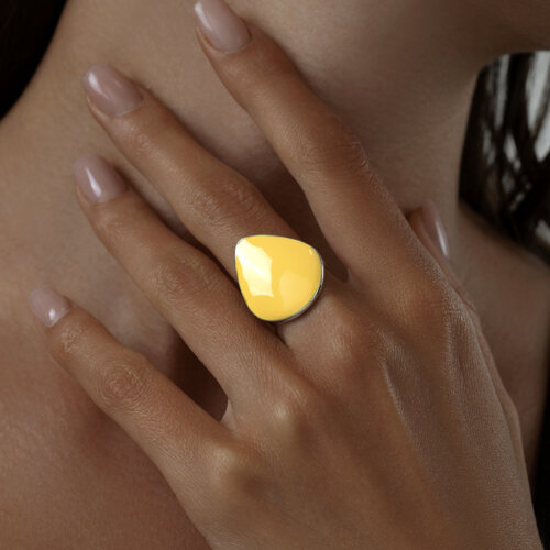 Кольцо из серебра с эмалью из серебро — вид 5