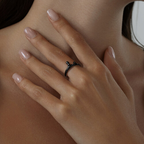 Кольцо из серебра с эмалью из серебро — вид 3