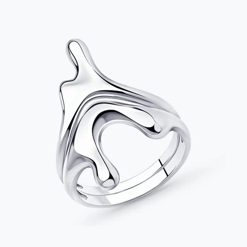 Кольцо из серебра - видео на модели