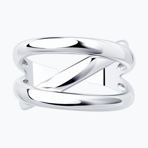 Кольцо из серебра из серебро — вид 2