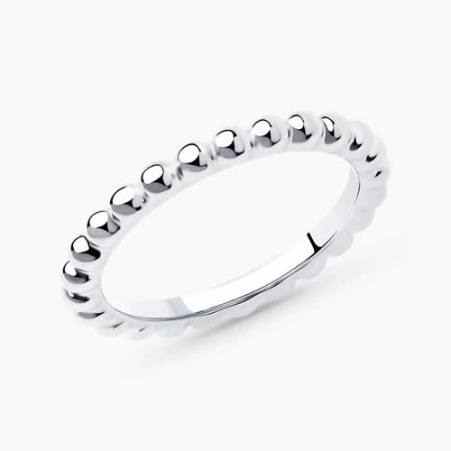 Кольцо из серебра - видео на модели