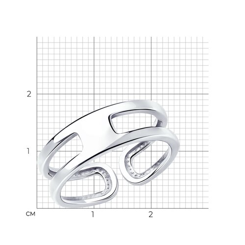 Кольцо из серебра из серебро — вид 6