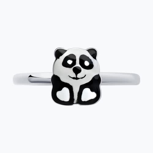 Кольцо из серебра с эмалью из серебро — вид 2