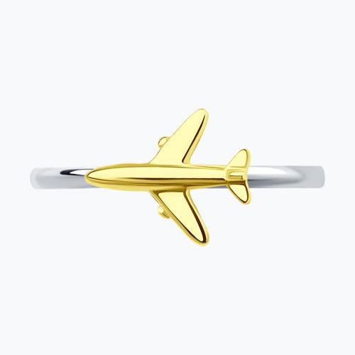 Кольцо из золочёного серебра из серебро — вид 2