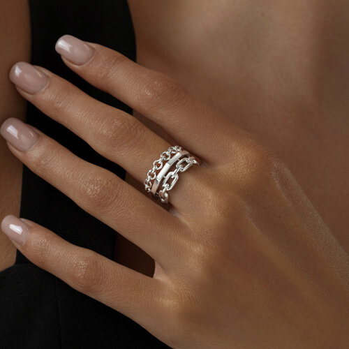 Кольцо из серебра из серебро — вид 4