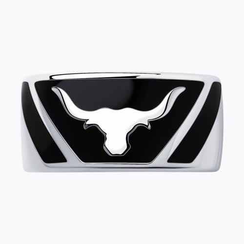 Кольцо из серебра с эмалью из серебро — вид 2