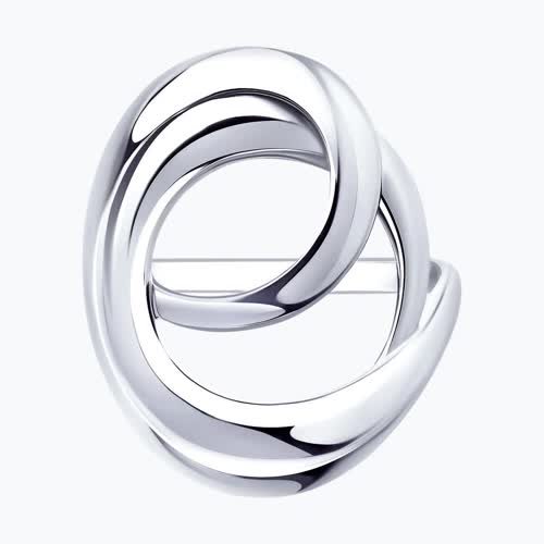 Кольцо из серебра из родированное серебро — вид 5