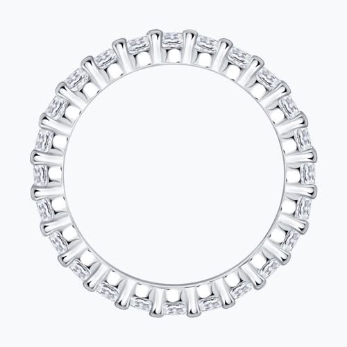 Кольцо из серебра с фианитами из серебро — вид 3