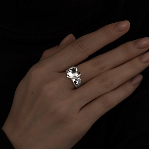 Кольцо из серебра из серебро — вид 2