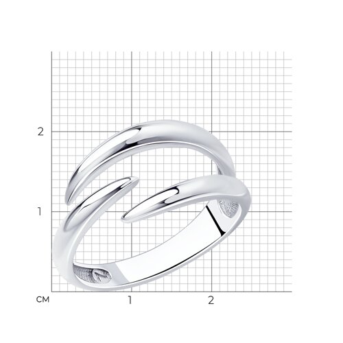 Кольцо из серебра из серебро — вид 2