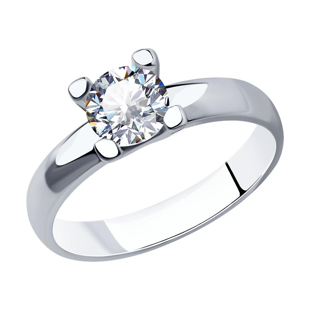 Кольцо из серебра с фианитом - видео на модели