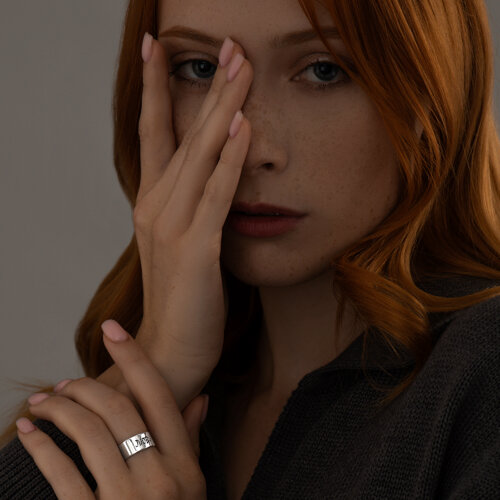 Кольцо из серебра с эмалью из серебро — вид 4