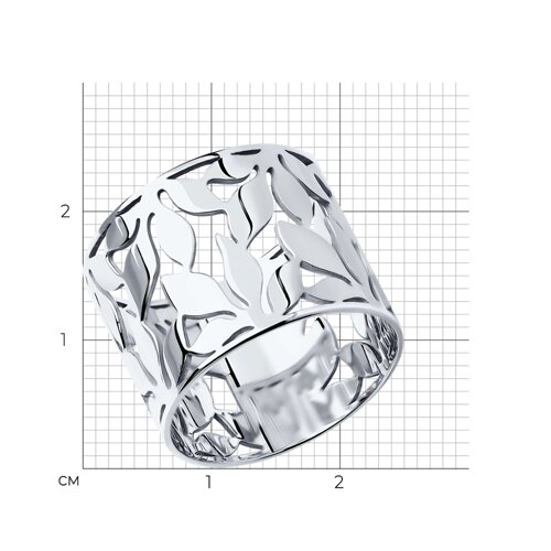 Кольцо из серебра из серебро — вид 4
