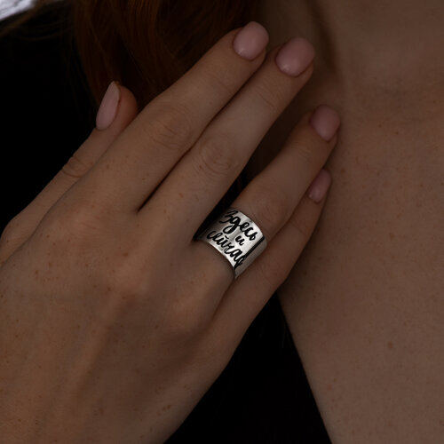 Кольцо из серебра с эмалью из серебро — вид 3