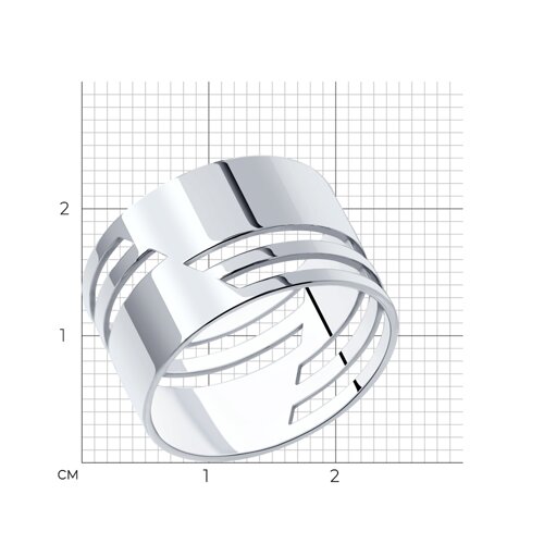 Кольцо из серебра из серебро — вид 4